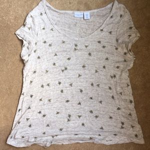 Cute Bee Linen T-shirt